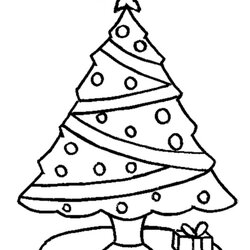 Great Christmas Tree Coloring Pages Print To