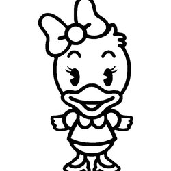 High Quality Adorable Disney Daisy Coloring Page Cuties