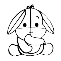Wonderful Cute Disney Coloring Pages To Download And Print For Free Baby Eeyore Pooh Drawing Characters