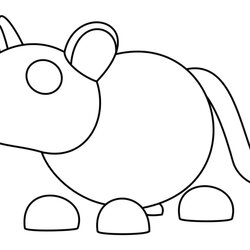 Adopt Me Coloring Pages Home Rat Ears Twitches Bobs Reindeer