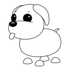 Wonderful Adopt Me Coloring Pages Print And Color Dog