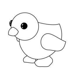 Splendid Adopt Me Coloring Pages Print And Color Chick