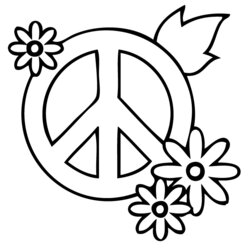 Preeminent Peace Coloring Pages Best For Kids Simple Page