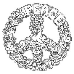 Legit Peace Coloring Pages For Adults