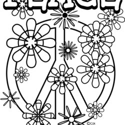 Great Peace Coloring Pages To Download And Print For Free Kids Color