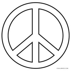 Peerless Free Printable Peace Sign Coloring Pages Sheets Signs Print Template Girls Symbols Hippie Dove