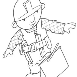 Preeminent Printable Bob Builder Coloring Pages Com Boys The
