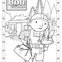Out Of This World Free Printable Bob The Builder Coloring Pages For Kids Book Templates Books Template