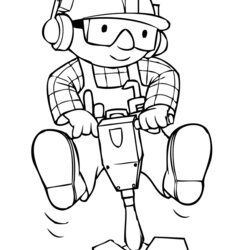 Admirable Free Printable Bob The Builder Coloring Pages For Kids
