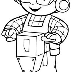 Very Good Coloring Pages Of Bob The Builder Kids Funny For