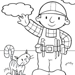 Fine Free Printable Bob The Builder Coloring Pages For Kids Color Print Photos