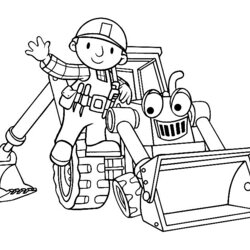 Outstanding Free Printable Bob The Builder Coloring Pages For Kids Print To