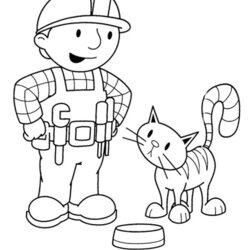Bob The Builder Coloring Pages To Print And Download Printable Boys