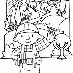 Superb Free Printable Bob The Builder Coloring Pages For Kids Print Sheets Book Choose Board Comments