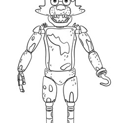 Exceptional Inspired Picture Of Five Nights At Coloring Pages Freddy Foxy Printable Para Colouring Do