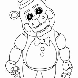 Spiffing Five Nights At Coloring Page Unique Cool Simple Sketches