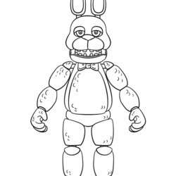 Marvelous Free Printable Five Nights At Coloring Pages Freddy