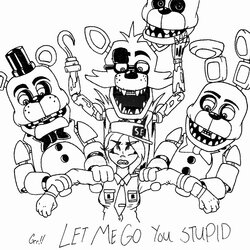 Wonderful Five Nights At Coloring Pages Ideas Freddy Page