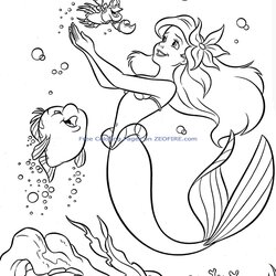 Cool The Little Mermaid Coloring Pages To Download And Print For Free