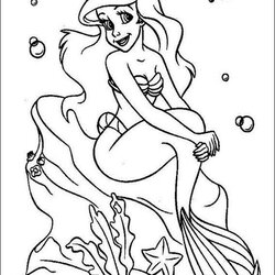 The Little Mermaid Coloring Pages Print Kids