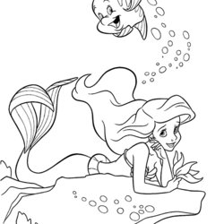 The Little Mermaid Coloring Pages Print And Color
