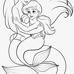 Worthy The Little Mermaid Coloring Pages Home Melody Ariel