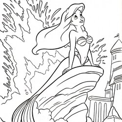 Capital The Little Mermaid Coloring Pages To Download And Print For Free