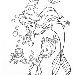 Fine The Little Mermaid Coloring Pages Print And Color