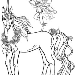 Matchless Unicorn Coloring Pages Printable