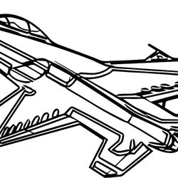 Preeminent Fighter Jet Coloring Pages At Free Printable Airplane Plane Colouring Color Kids Aircraft Adults