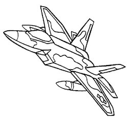 Brilliant Jet Fighter Drawing At Free Download Coloring Pages Kids Printable Plane Color Print