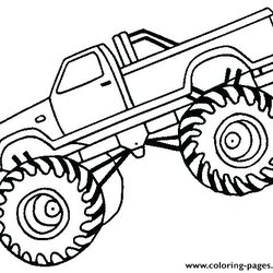 Great Hot Wheels Monster Truck Coloring Pages At Free Printable