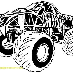 Legit Hot Wheels Monster Truck Coloring Pages At Free Trucks Color Printable Print