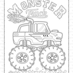 Hot Wheels Monster Truck Coloring Pages
