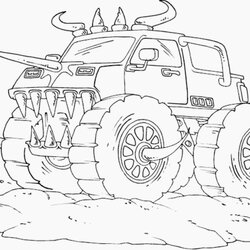 Tremendous Drawing Monster Truck Coloring Pages With Kids Real