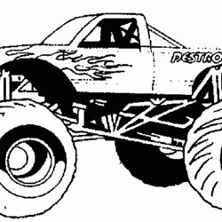 Wonderful Creative Coloring Pages Monster Truck Trucks Colouring Jam Car Cars Choose Board Printable Kids