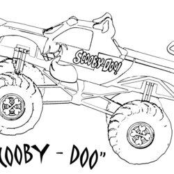 Brilliant Hot Wheels Monster Truck Coloring Pages And Drawing