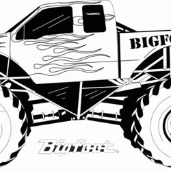 Fine Free Printable Monster Jam Coloring Pages Home