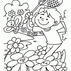Superb Spring Coloring Pages Toddlers Home Printable Popular