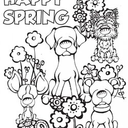 Get This Simple Spring Coloring Pages To Print For Preschoolers Happy Printable April First Kids Sheets Color