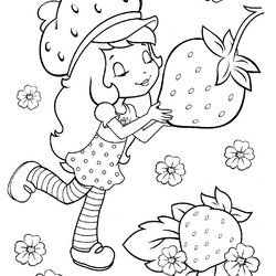 The Highest Standard Strawberry Coloring Pages Best For Kids Shortcake Para Cartoon Color Printable Girls