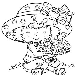 Superior Strawberry Shortcake Coloring Page