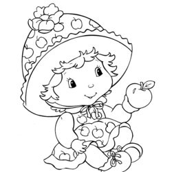 Sublime Free Printable Strawberry Shortcake Coloring Pages For Kids Page