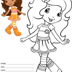 Brilliant Strawberry Shortcake Printable Coloring Page Home Strawberries Salvo