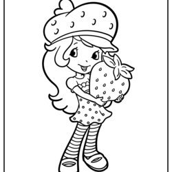 Capital Strawberry Shortcake Coloring Pages New Version