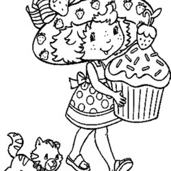 Matchless Printable Coloring Pages Strawberry Shortcake Print