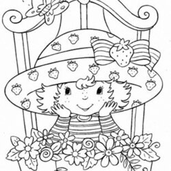 Cool Free Easy To Print Strawberry Shortcake Coloring Pages Flowers