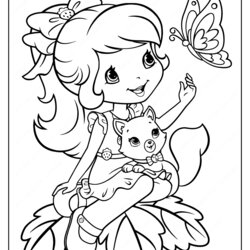 Worthy Printable Strawberry Shortcake Coloring Pages Print Tweet Email Free Page