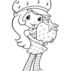 Get This Cute Strawberry Shortcake Coloring Pages To Print