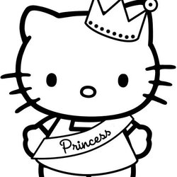 Peerless Hello Kitty Coloring Pages Free Printable Pictures For Colouring Princess Sheets Kids Cat Drawing